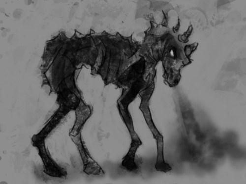 skeletal horse thing