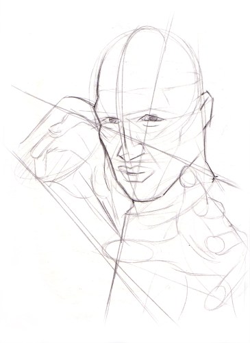 Primary shape sketch w/ beginning details